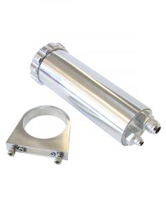 Aeroflow Power Steering Reservoir 440ml 2.-7/8" OD, 8-3/4" H Polished  AF77-1027
