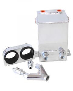 Aeroflow Dual EFI Pump Surge Tank Kit Polished+ Tank, Pump Bracket