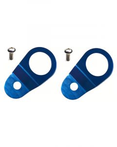Torque Solution Radiator Mount Combo with Inserts Blue For Mitsubi…