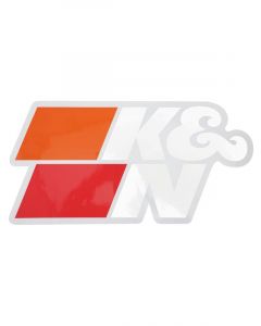 K&N Decal Die Cut, 14-3/4" X 7-31/64" w/ K&N Logo White