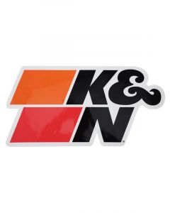 K&N Decal Die Cut, 21-3/4" X 11-1/32" w/ K&N Logo Black