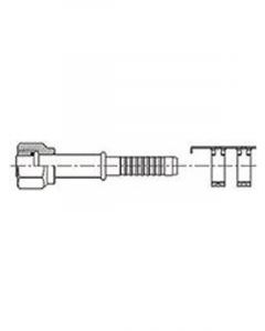 ATCO Straight #6 - #8 Step Up For Air O Crimp With Clamp