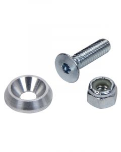 Allstar Performance Countersunk Bolt Kit 1/4-20 in Thread 1.000 in Set of 50