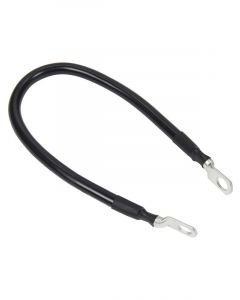 Allstar Performance Battery Cable 4 Gauge 15" Copper 3 8" Ring Terminals Black
