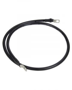 Allstar Performance Battery Cable 4 Gauge 40" Copper 3 8 in Ring Terminals Black