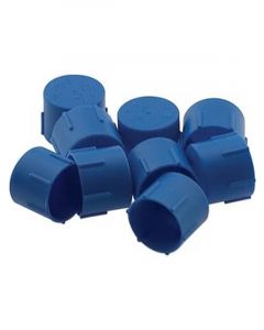 Fragola Fitting Cap 8 AN Plastic Blue Set of 10
