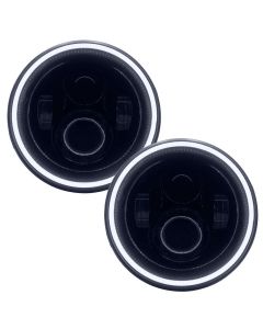 Oracle Lighting 7" High Powered LED Headlights Black Bezel White