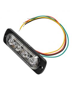 Oracle Lighting Light Bar Slim Strobe 4 LED 3.75" Long Amber/White