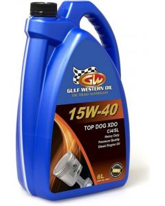 Gulf Western Top Dog XDO 15W40 6 Litres Engine Oil