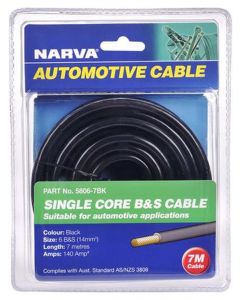 Narva Battery Cable 6B&S 140A 7M Black