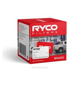 Ryco Service Stickers Pack of 100