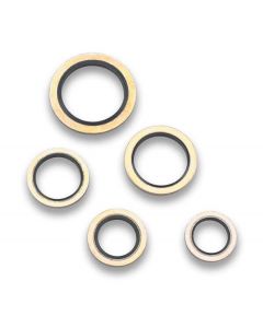 Earls Washers Dowty of Seal 9/16 in. Inside Diameter Aluminium with O-Ring Pair