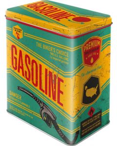 Nostalgic-Art Licensed Product Tin Box Large Gasoline Yellow 10 x 14 x 20cm 3L