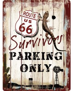 Nostalgic-Art Licensed Product Large Metal Sign Survivor Parking 30x40cm L