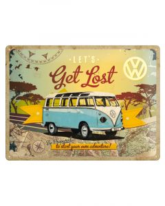 Nostalgic-Art Licensed Product Large Metal Sign Lets Get Lost 30cm W x 40cm L