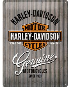 Nostalgic-Art Licensed Product Large Metal Sign Harley Metal Wall 30x40cm L
