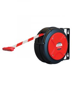 Alemlube El Series Danger Safety Barrier Reel 16M Long Red and White Band