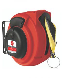 Alemlube Caution Safety Barrier Reel Yellow and Black Band 16m Long