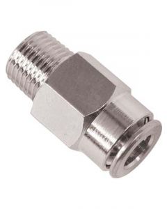 Alemlube High Pressure Push In Connector Fitting 6mm Tube X M10/1