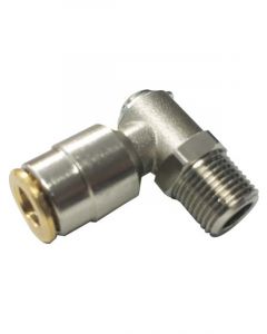 Alemlube High Pressure Push In Swivel Elbow Fitting 6mm Tube X 1/8" BSP