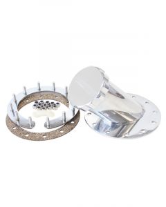 Aeroflow Remote Fuel Cell Filler 45 Degree 2-1/2" Neck  Polished