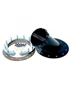 Aeroflow Remote Fuel Cell Filler 45 Degree 2-1/2" Neck Black