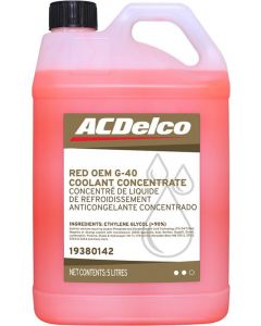 AC Delco Red OEM G40 Concentrated Coolant 5L