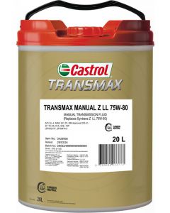 Castrol Transmax Manual Z 75W-80 Long Life Gear Oil 20L