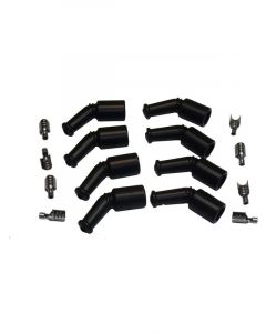 Proflow Spark Plug Boot and Terminal Kit Black 135 Degree