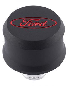 Ford Performance Valve Cover Breather with Slant Edge Aluminum Black