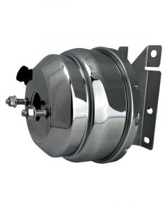 Leed Brake Booster 8in Dual Chrome For 73-91 GM P/U