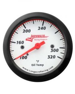 Longacre Sportsman Oil Temperature Gauge 100-320 F