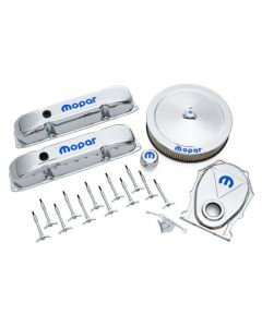 Proform Engine Dress-Up Kit Chrome with Blue Mopar