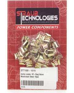 Straub Valve Locks 10-Degree 8mm Machined Steel Pack of 16