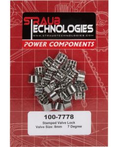 Straub Valve Locks 7-Degree 8mm Stamped Steel Pack of 16