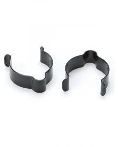 Ti22 Performance Brake Line Clip 1.25in Stainless Steel Pair Black