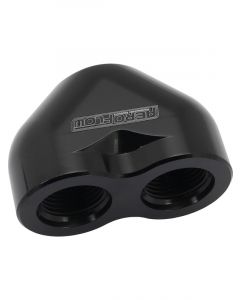Aeroflow Billet 3 Port ORB U-Block 2 x -12 ORB 1 x -16 ORB