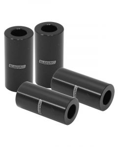 Aeroflow Billet Bolt Spacers Black M6 (1/4")I.D 25mm Pack of 4