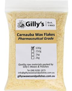 Gilly Carnauba Wax Flakes Pharmaceutical Grade 100g