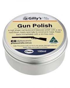 Gilly High Sheen Carnauba & Beeswax Gun Polish Clear 100ml