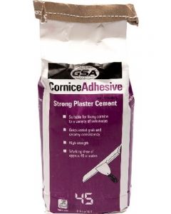 GSA Cornice Adhesive Strong Plaster Cement 45 Minute Worktime 2.5kg