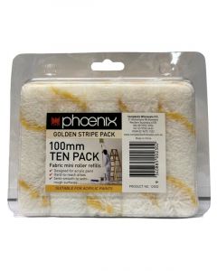 Phoenix 100mm 10 Pack Gold Stripe Mini Fabric Covers