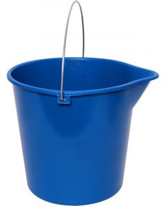 Sabco Round Bucket 10L with Metal Handle Blue