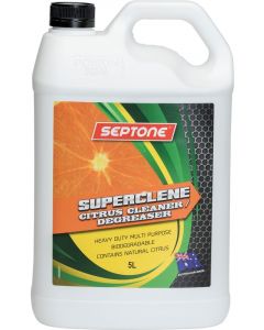 Septone Superclene Citrus Heavy Duty General Purpose Degreaser Cleaner 5L