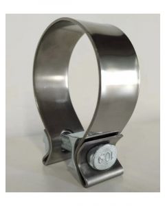 Aunger Exhaust Single Bolt Clamp 2in SS430 Heavy Duty Single Pack
