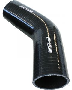 Aeroflow 45 Degree Silicone Hose Elbow 5/8" 16mm ID, 145 Leg Black