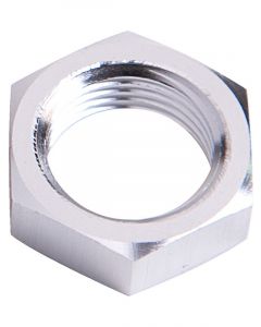 Aeroflow Bulkhead Nut -12AN Silver
