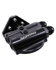 Raceworks Billet 4Port Side Entry Remote Oil Filter Mount 3/4In-16
