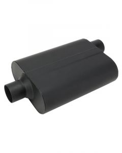 Proflow Muffler 2.50in Black Side Inlet To 2.5in Centre Outlet