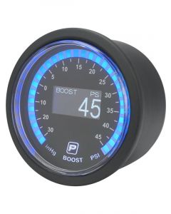 Proflow Pro Series Electrical Boost/Vacuum Gauge 52mm -14.5-45 PSI